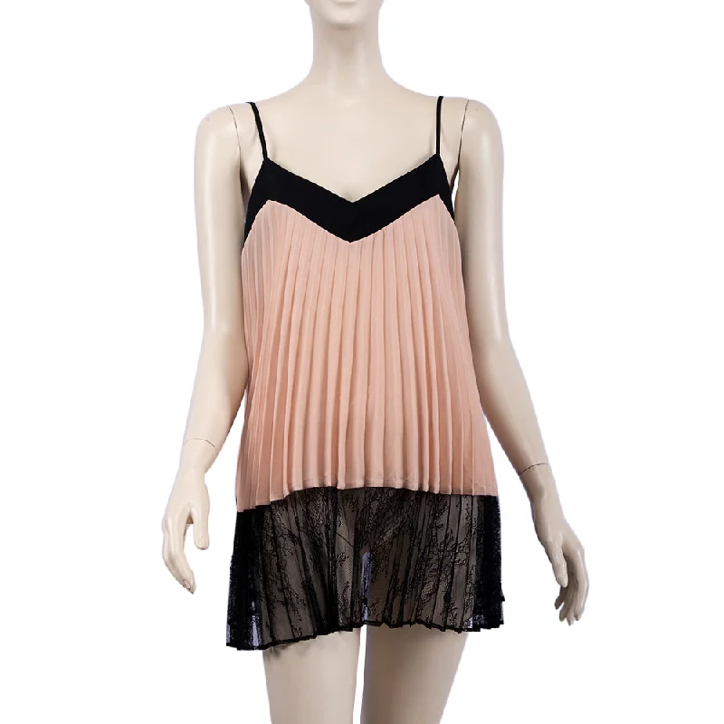 Twinset Pleated Top With Lace