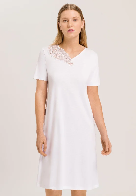 74995 Naila Short Sleeve Nightgown 100cm - 101 White