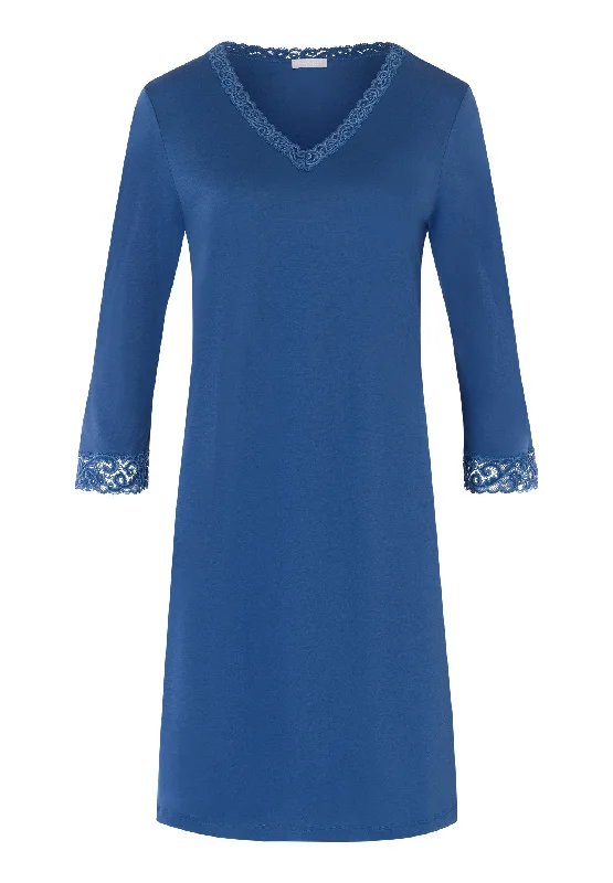 Moments 3/4 Sleeve Gown Nightdress 100cm | True Navy 77162-2604