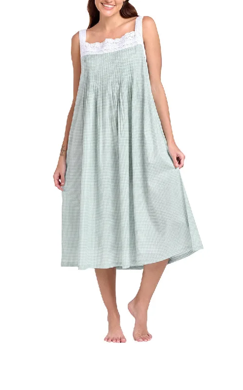 L / Mint gingham