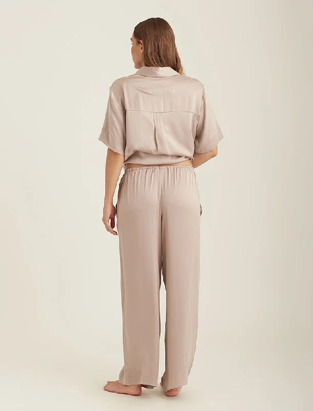 Audrey Silk Wide Leg Pant