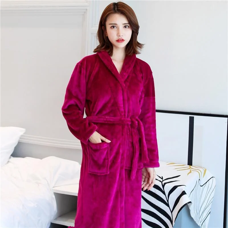 Hotel Spa Collection Herringbone Textured Plush Robe