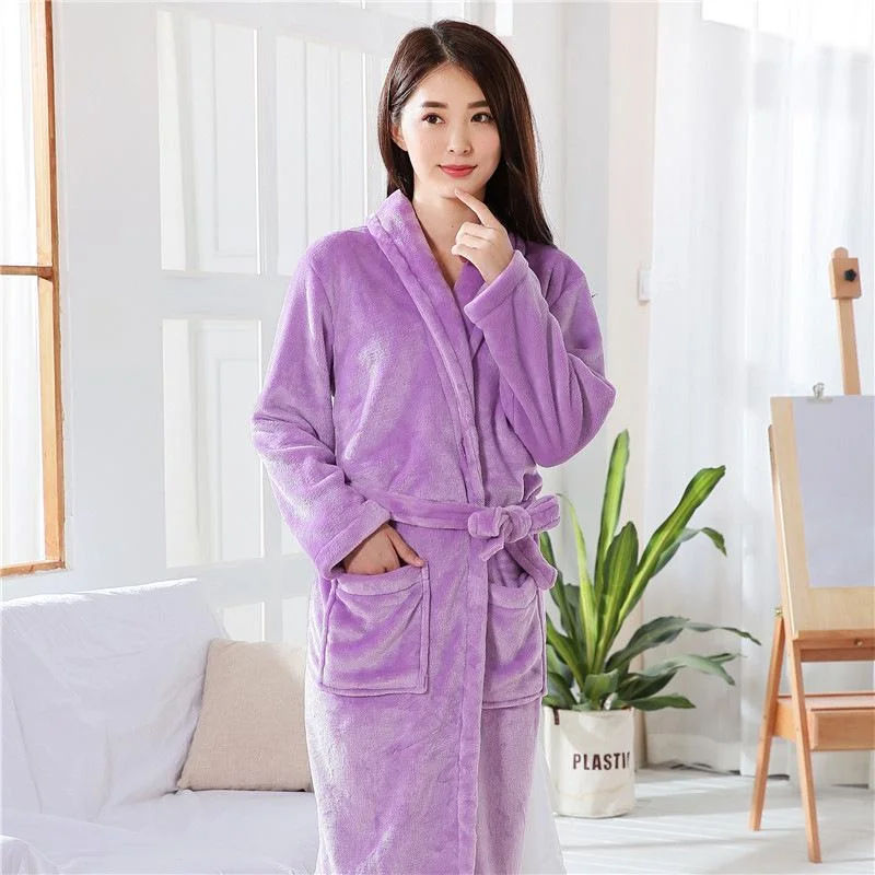 Hotel Spa Collection Herringbone Textured Plush Robe