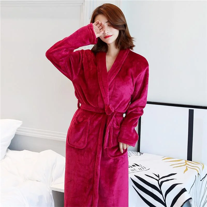 Hotel Spa Collection Herringbone Textured Plush Robe