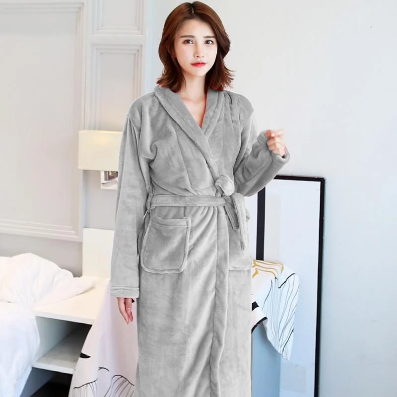 Hotel Spa Collection Herringbone Textured Plush Robe