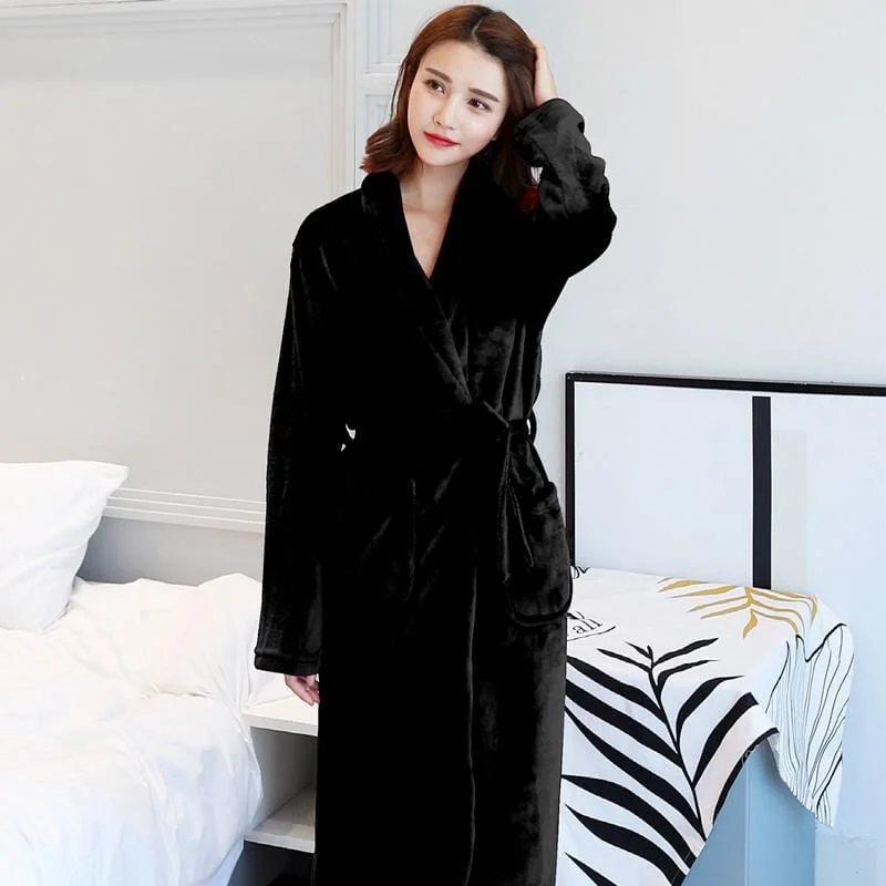 Hotel Spa Collection Herringbone Textured Plush Robe