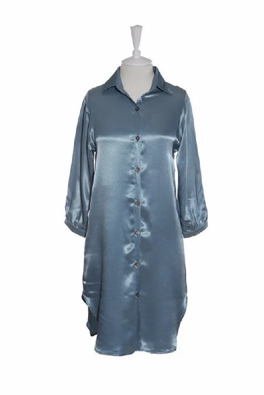 Nightshirt Silk - Blue