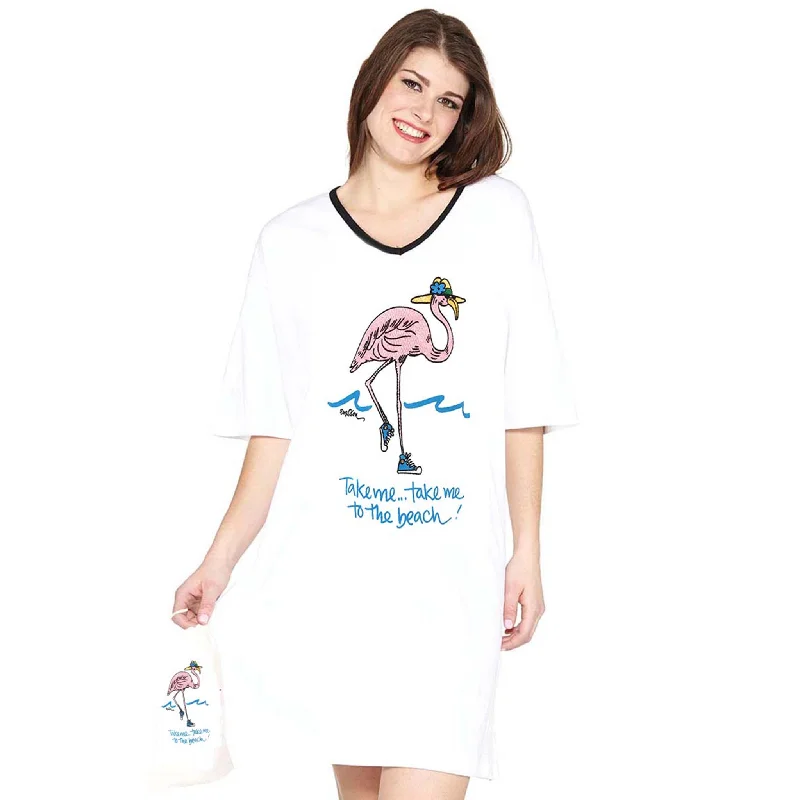 Emerson Street Clothing Co. | Take Me to The Beach | Ladies Whimsical Nightshirt