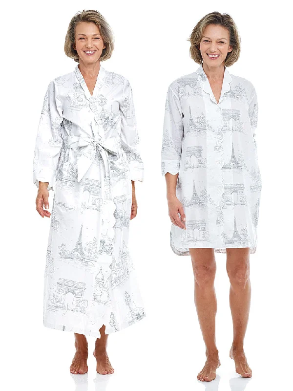 Paris Bundle: Classic Robe + Nightshirt