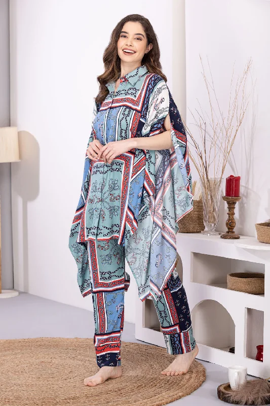 Printed Kaftan Lounge set