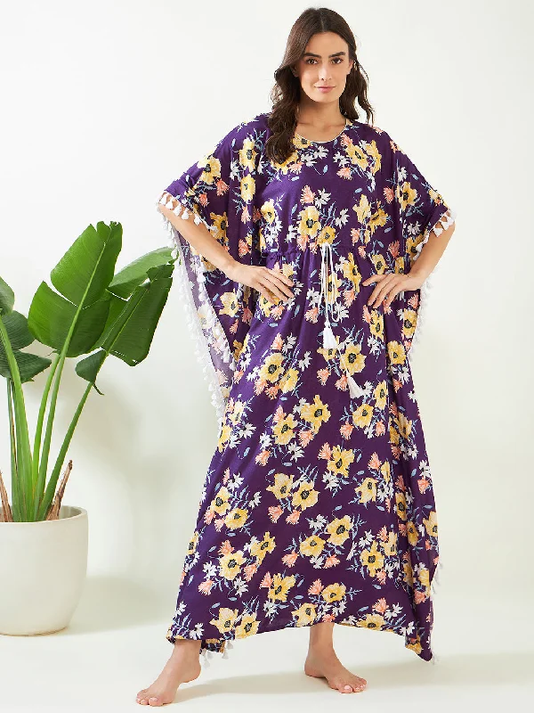 Purple Garden Breeze Kaftan (Final Sale)