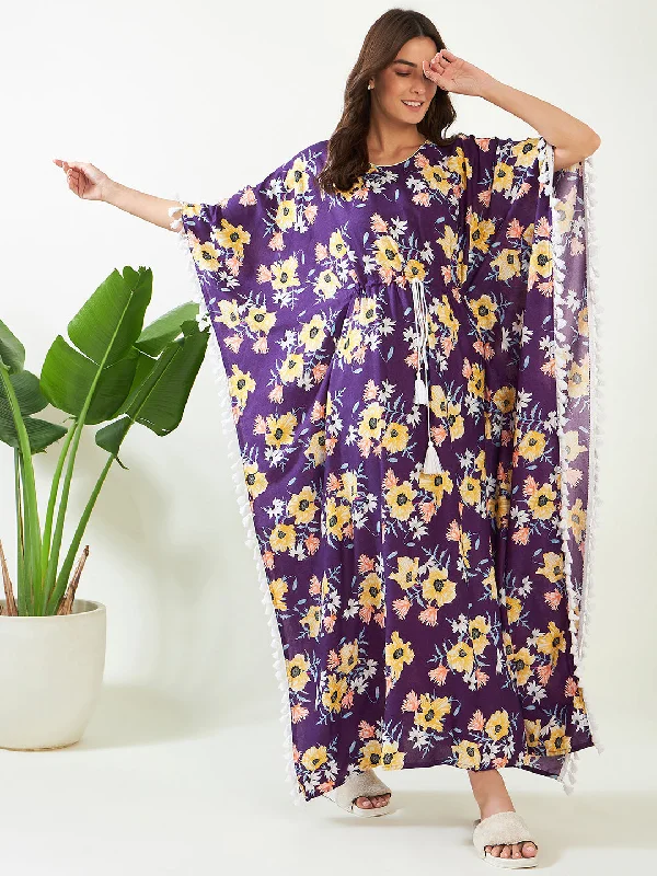 Purple Garden Breeze Kaftan (Final Sale)