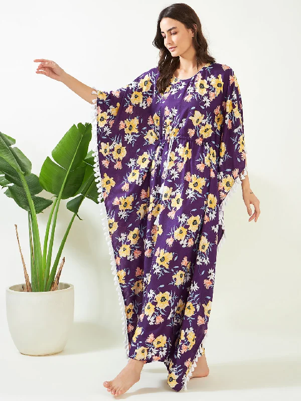 Purple Garden Breeze Kaftan (Final Sale)