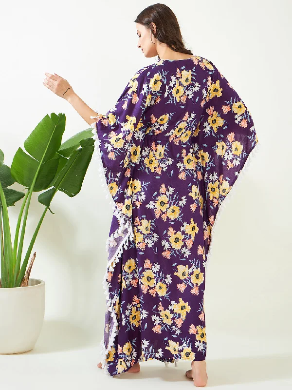 Purple Garden Breeze Kaftan (Final Sale)