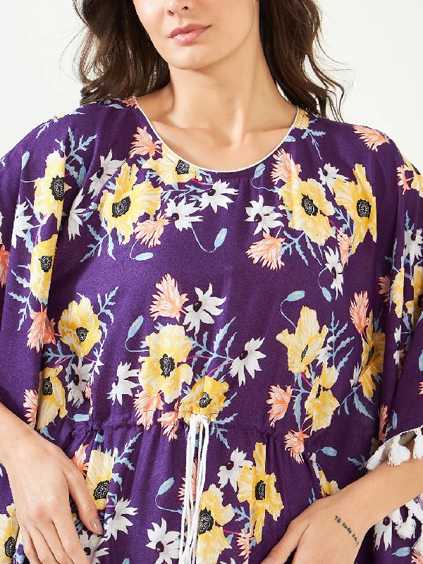 Purple Garden Breeze Kaftan (Final Sale)