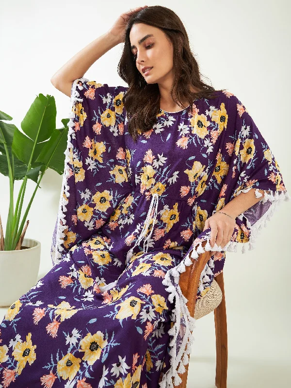 Purple Garden Breeze Kaftan (Final Sale)