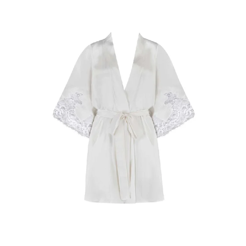 Fleur Of England Signature Silk Robe