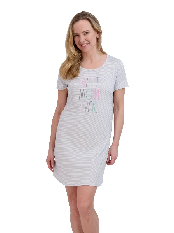 Women's ""BEST MOM EVER"" Short Sleeve Nightshirt