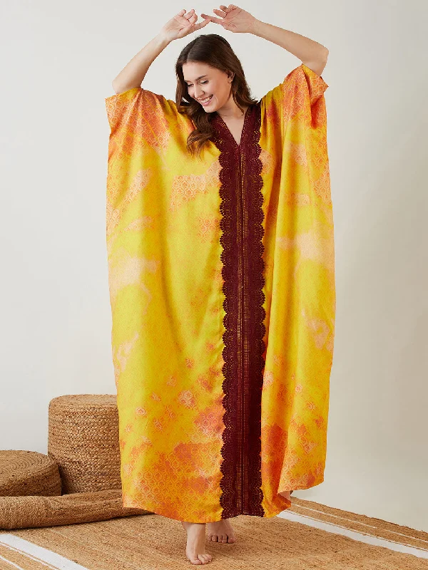 Yellow Royal Egyptian Freesize Kaftan