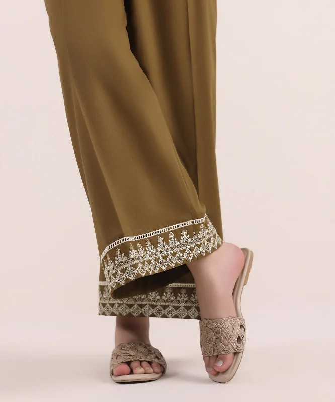 Embroidered Cambric Culottes