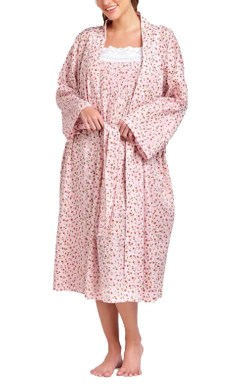 Arabella 100% Cotton Robe in Rosebud Floral Print MD-75i