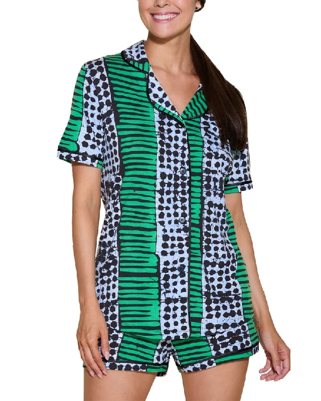 Cosabella Bella Printed Top Boxer Pajama Set