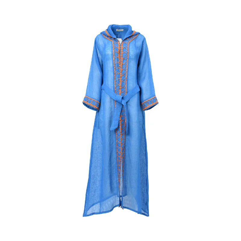 Kaftish Women's Blue Kaftan, Free Size