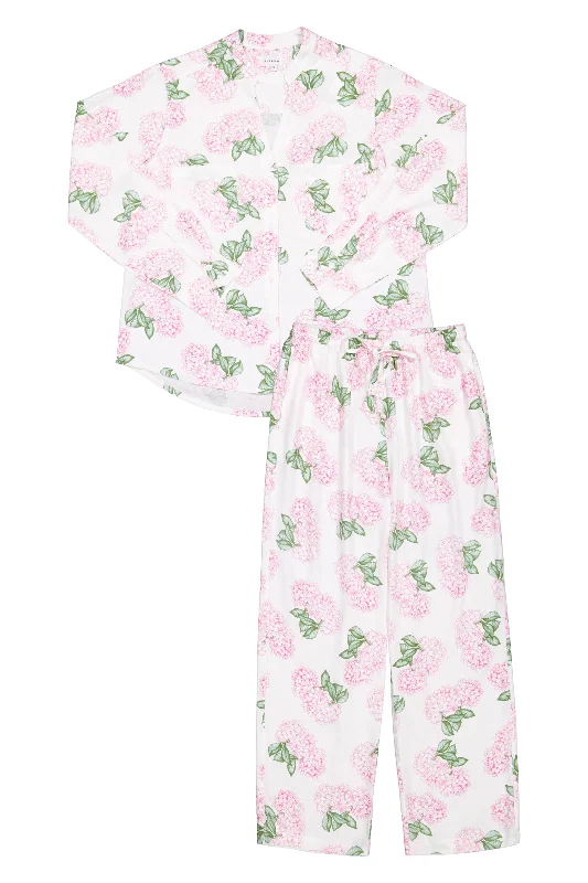 Maggie Pajama Set - Long - Hydrangea Pink