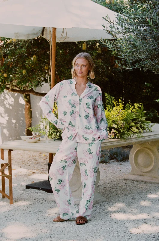 Maggie Pajama Set - Long - Hydrangea Pink