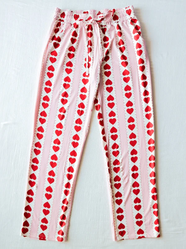 Women's Cloud Pajamas - Blushing Mirrored Hearts