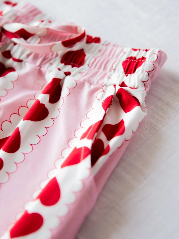 Women's Cloud Pajamas - Blushing Mirrored Hearts