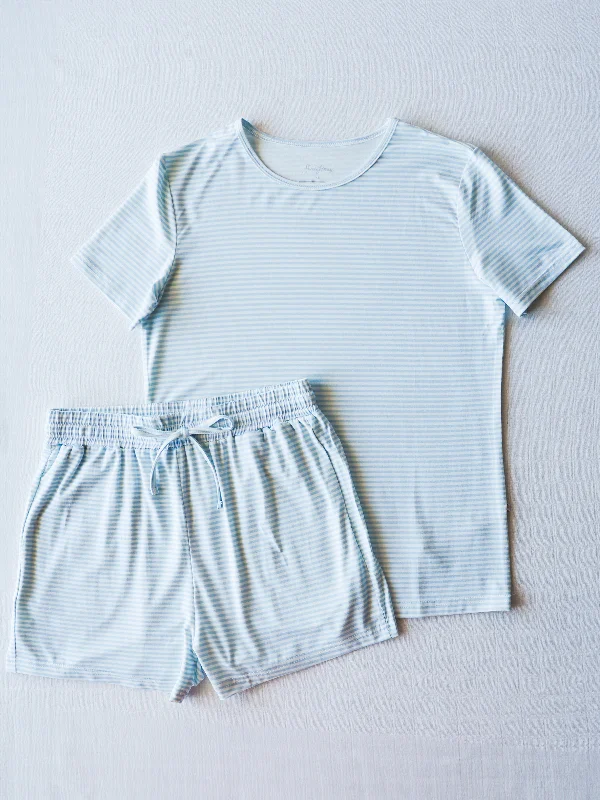 Women's Cloud Pajamas - Sky Blue Stripes