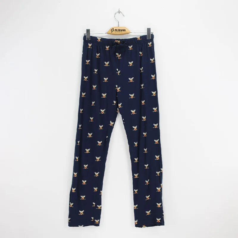 Women's Graphic Sleepwear Bottom,Navy